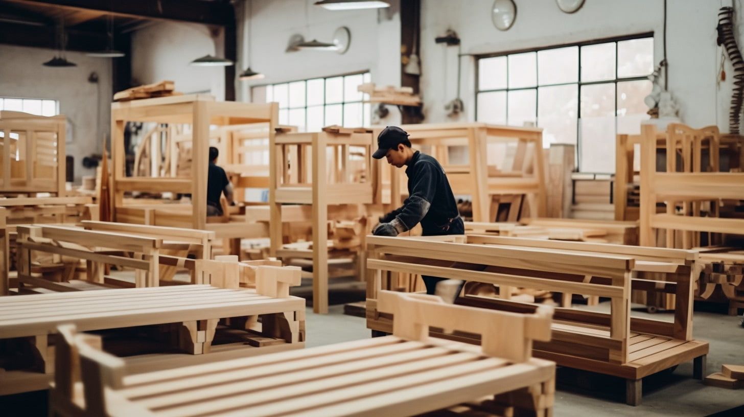 Detalles de producción de fabricación de muebles