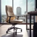 Tailored Office Task Chair - Leather Finish, Memory Foam Cushioning, Custom Color Options-5