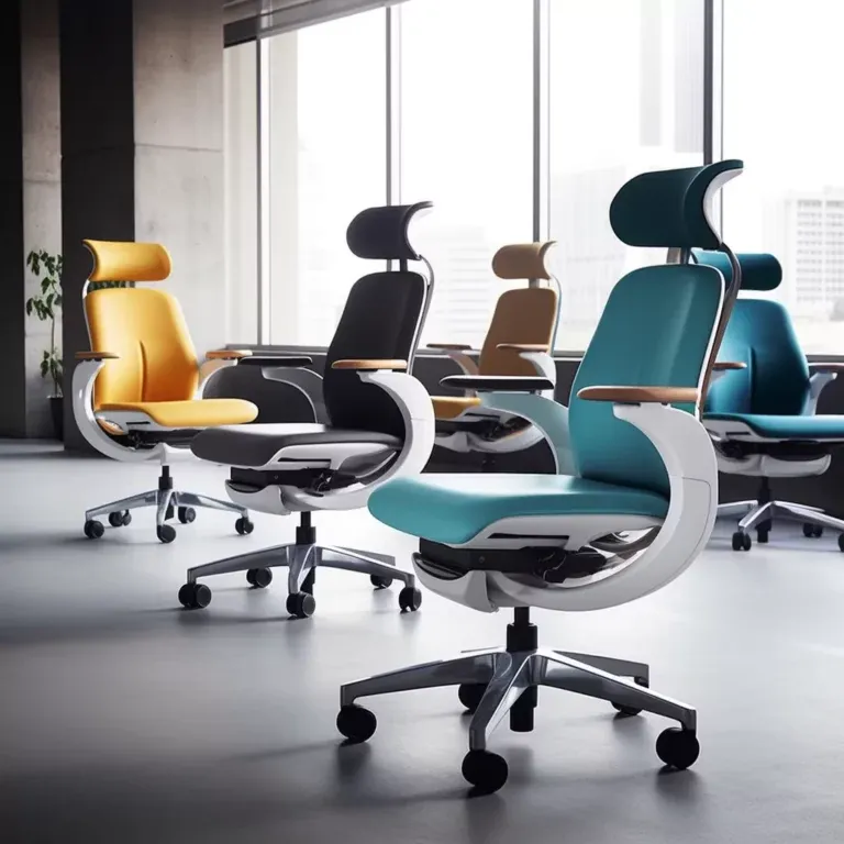 تصميمات مخصصة لكراسي المكتب - مصنوعة يدويًا، ومواد صديقة للبيئة، وخيارات متعددة الألوان
