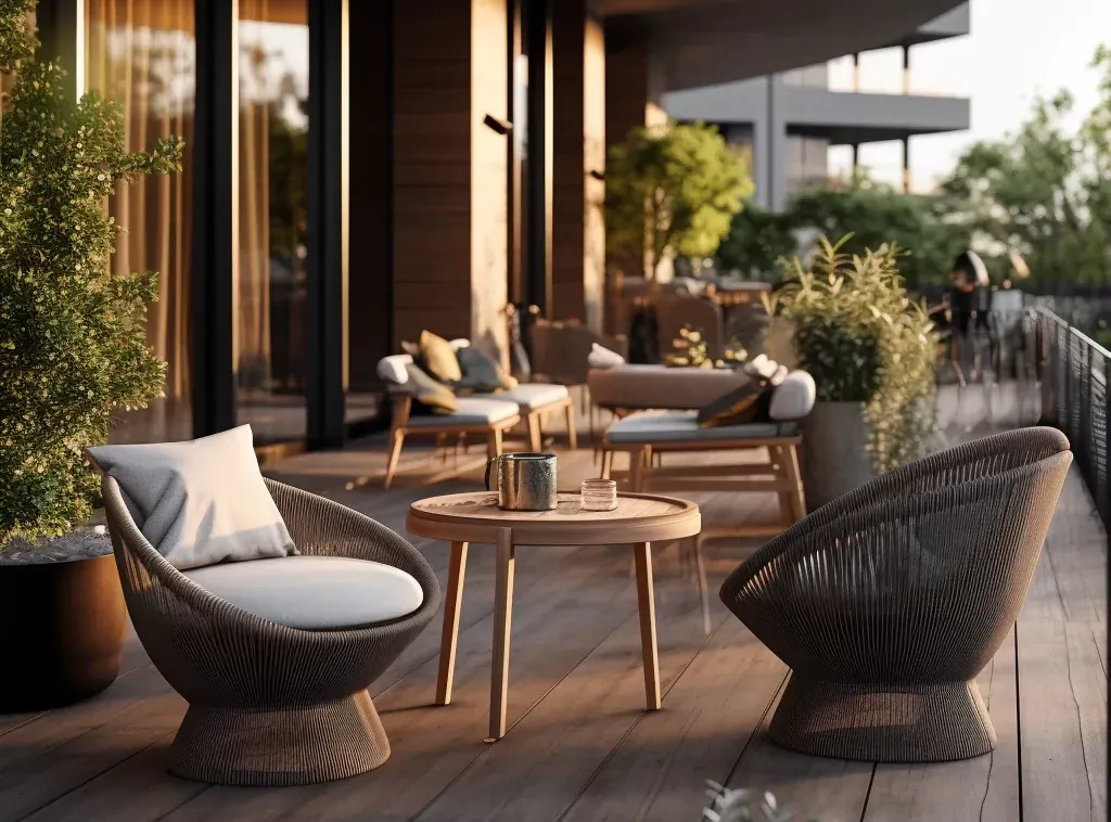 Luxury Hotel Lobby Outdoor Seating - Premium Design for Modern Spaces