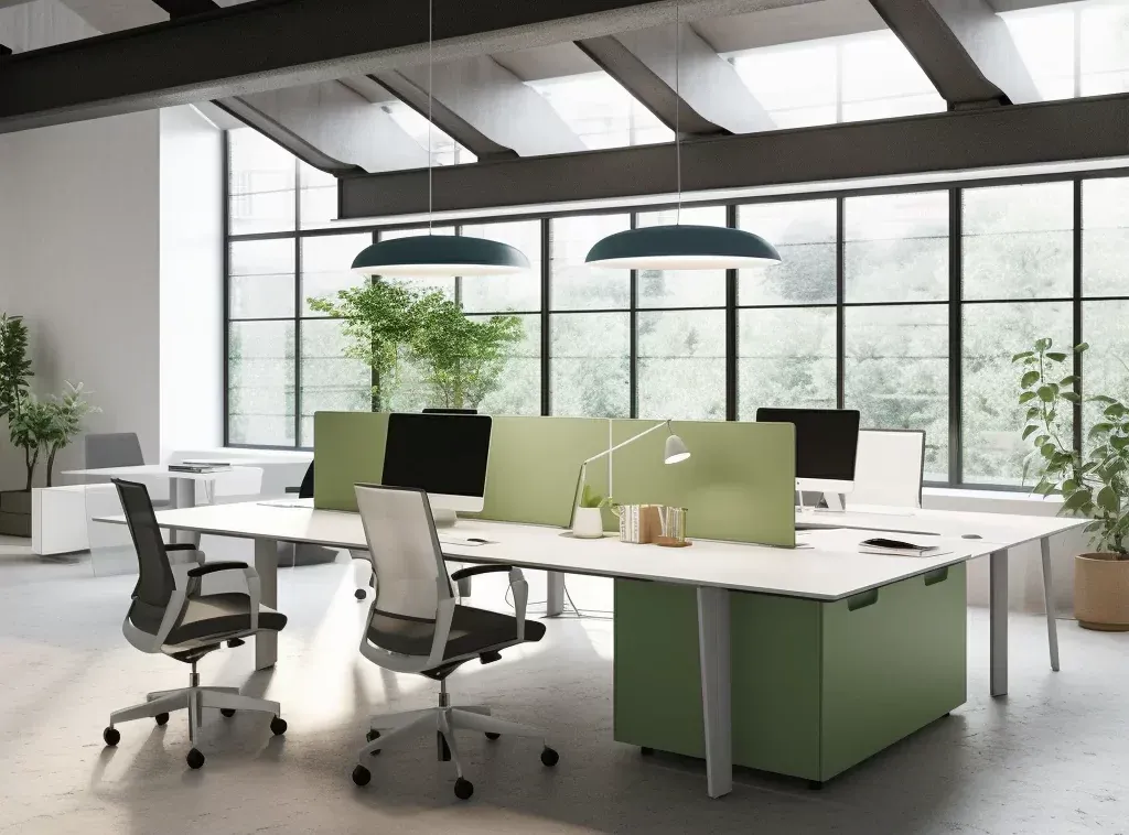 Tailored Office Workstation Solution - Integrated Cable Management, Personalized Storage Options
