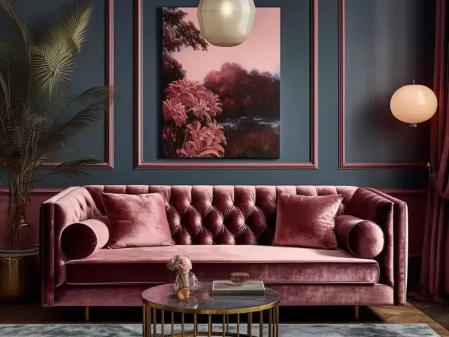 Luxurious Velvet Custom Living Room Sofa