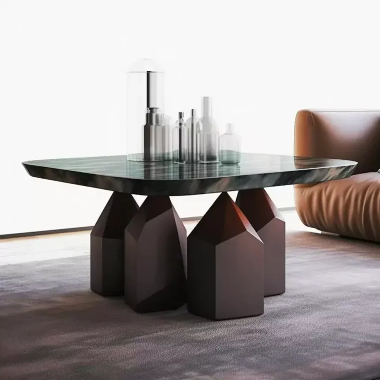 Custom Marble Surface Living Room Coffee Table