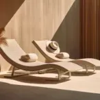 Elegant Teakwood Hotel Outdoor -1Lounging Chairs: Ergonomic Design with Detachable Cushions