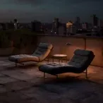 Elegant Teakwood Hotel Outdoor Lounging Chairs: Ergonomic Design with Detachable Cushions-7