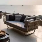 Premium Rattan Hotel Outdoor Sofas: Modular Design with Weather-Resistant Cushions-4