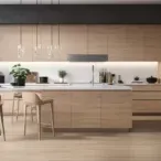 Wood Wonders: Modern Kitchen Cabinet - Artful Design, Spacious Layout & Durable Construction-3