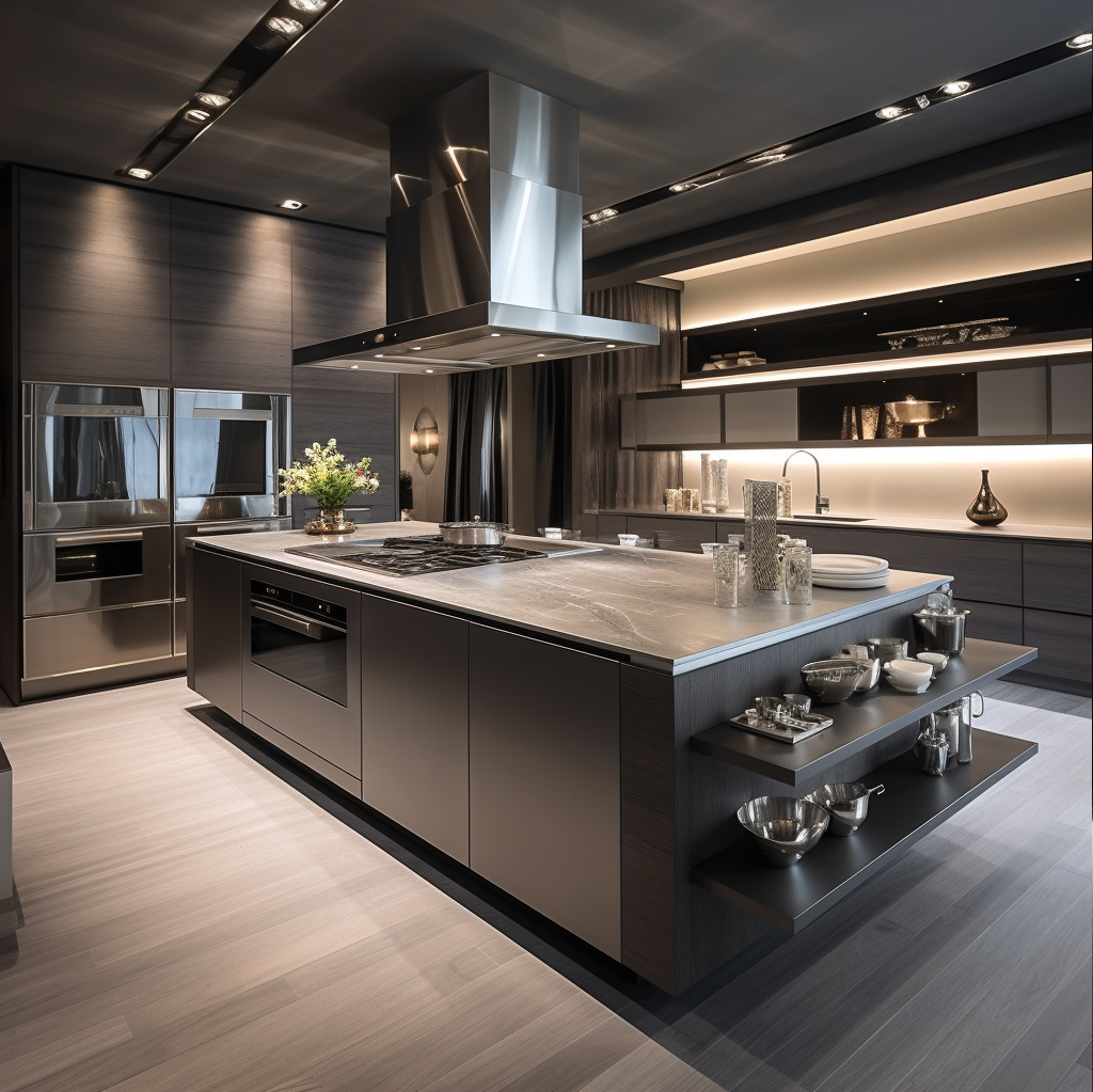 Simple Dark Wood Kitchen Cabinets Exude Elegance And Luxury