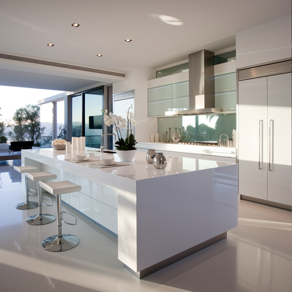 Simple White Luxury Kitchen Cabinets